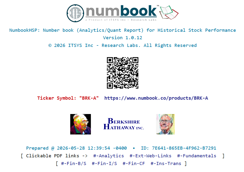 Numbook HSP Berkshire Hathaway Analytics Report Cover