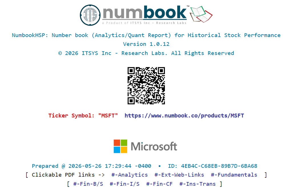 Numbook HSP Microsoft Analytics Report Cover